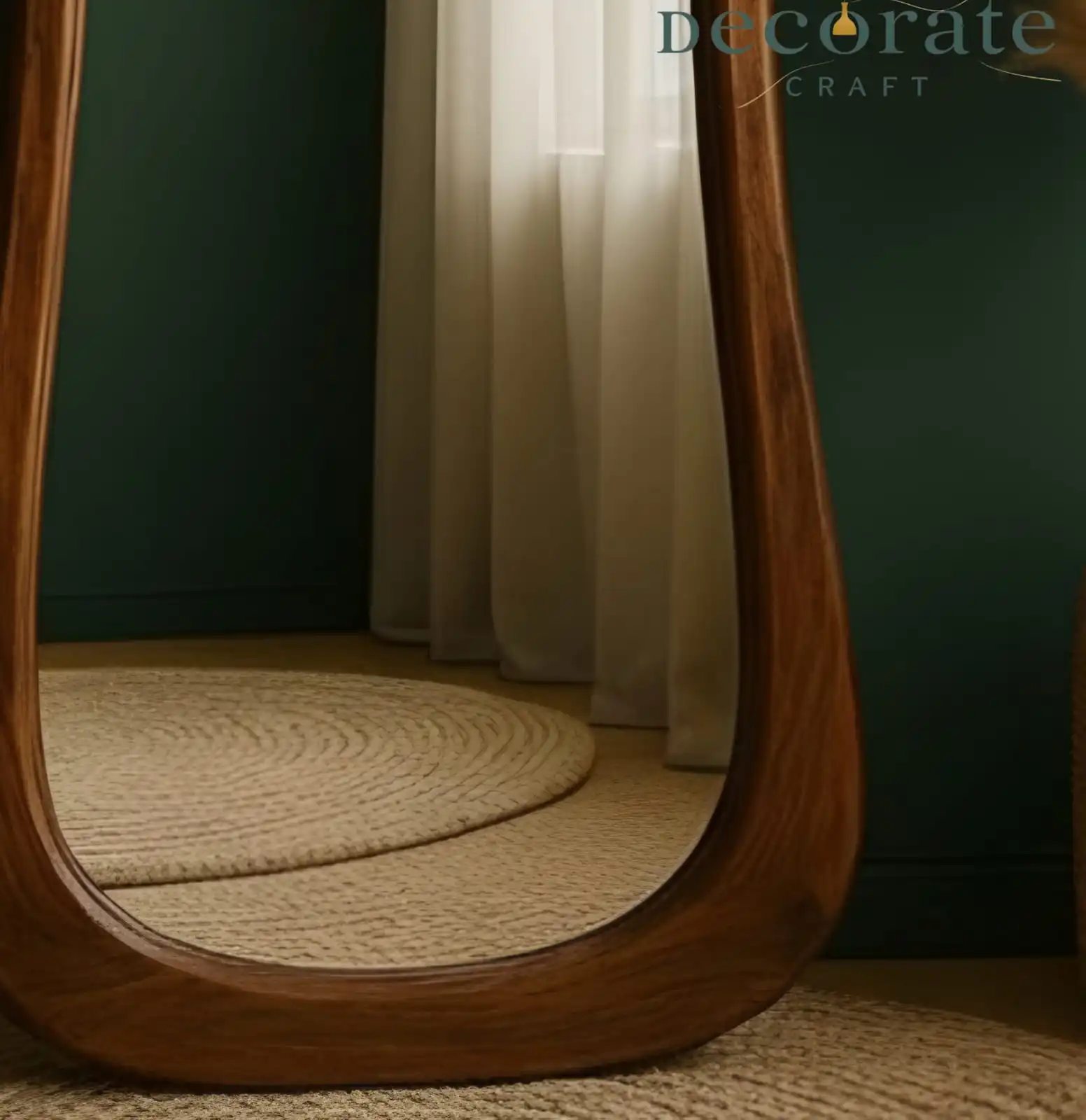 Luxurious Solid Mahogany Wood Mirror - Image 2