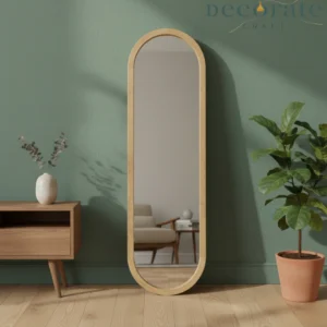 Stunning Solid Mahogany Floor Mirror